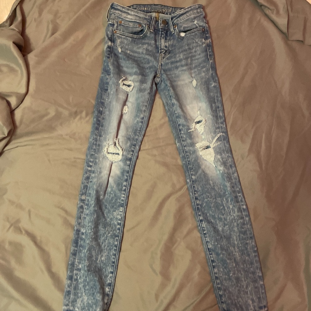 Young adult jeans